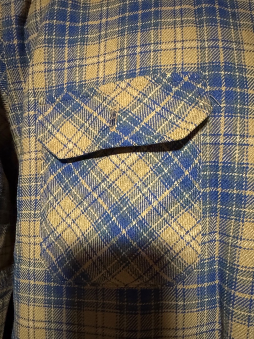 Pendleton Yellow & Navy Plaid Shirt Jacket - Picture 2 of 9